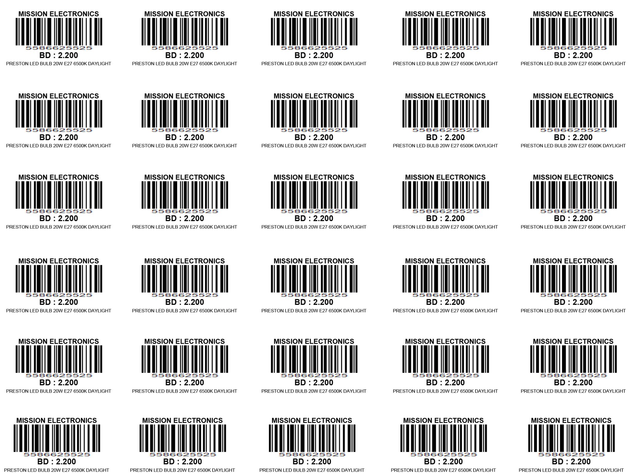 Barcode Templates
